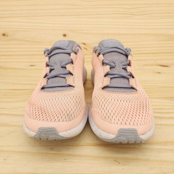 Under Armour Charged Pursuit Girls Shoes Sz 7Y Pink Sneakers Athletic Running - Picture 2 of 10